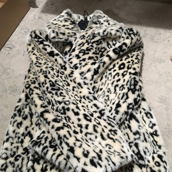 Diane Von furstenburg faux fur coat
